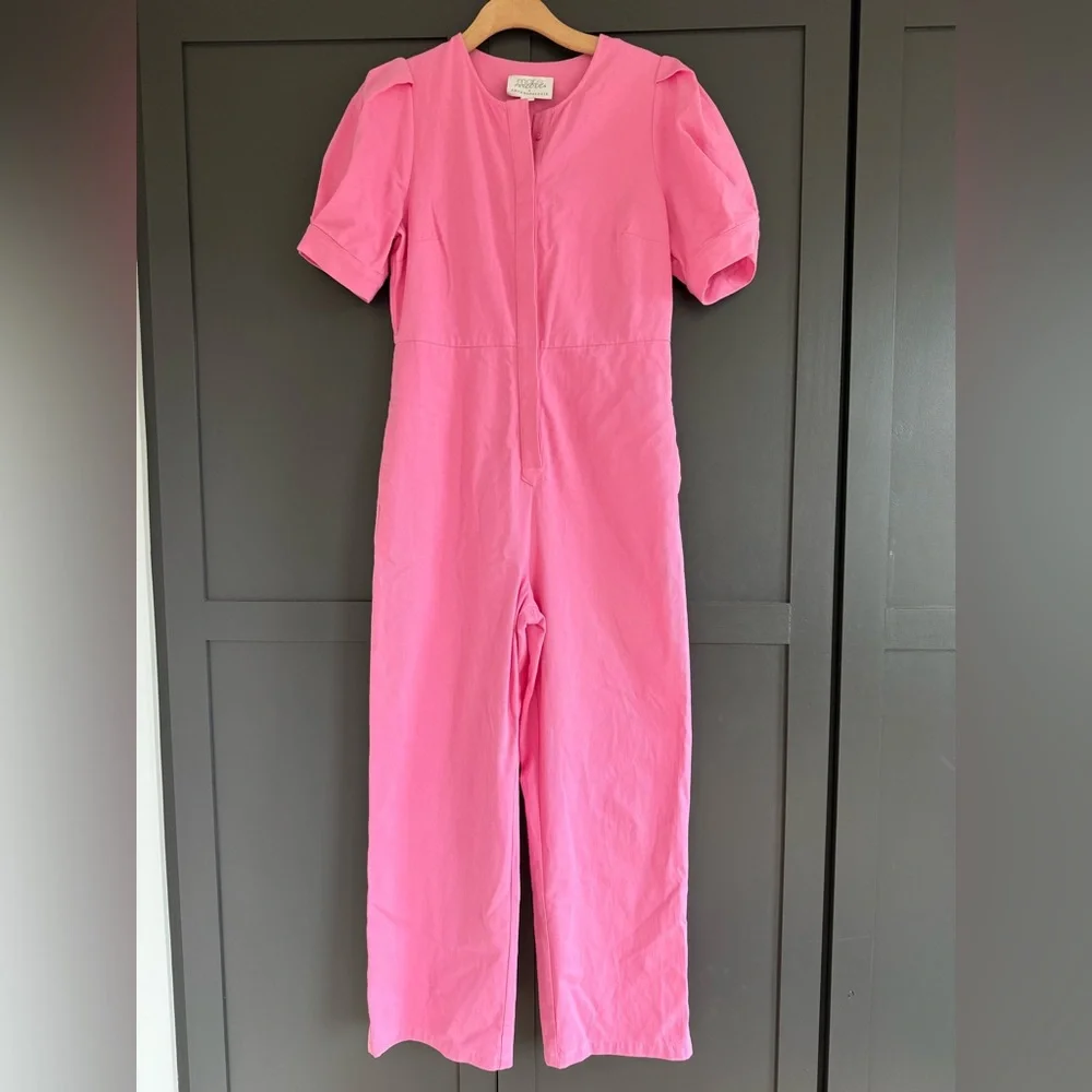Mare Mare X Anthropologie Pink Jumpsuit -• M - Picture 3 of 11
